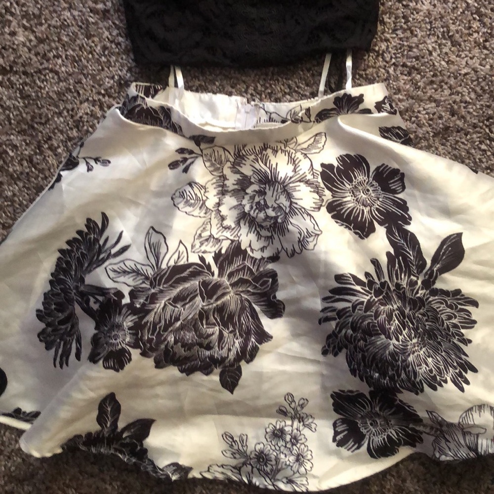Two piece homecoming dress